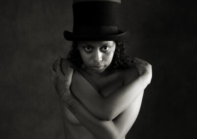 Silas and Hats B/W Digital
